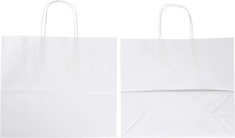 Elco Tragetasche, weiss, mit Kordel – 320 × 280 × 130 mm – 50 Stk.