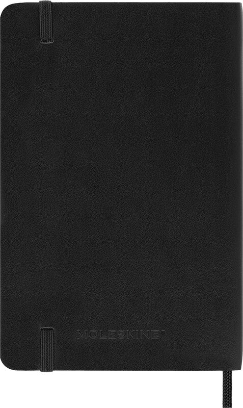 Moleskine Schüleragenda – 1 Woche/1 Seite, gebunden, 9 × 14 cm, 18 Monate Juli–Dezember, Englisch, Schwarz, FSC