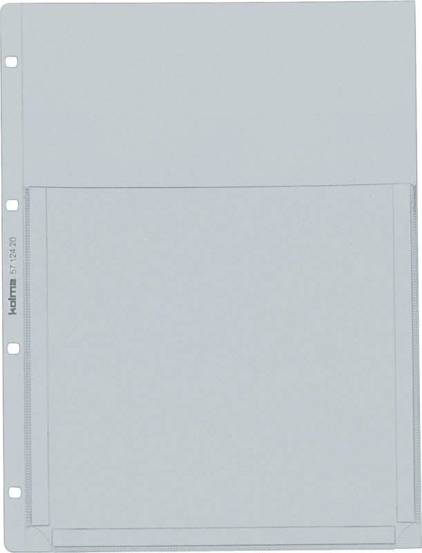 Kolma Sichtmappe A4 – transparent, Kunststoff, glänzend, 100 µm, 25er-Pack