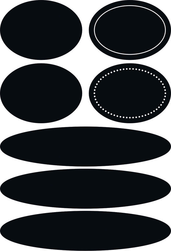 HERMA Schmucketiketten – Motiv Oval – Folie, permanent haftend, 14 Stk, 2 Bogen, 84 × 120 mm