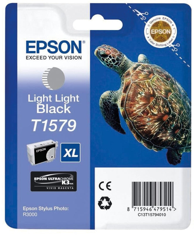 Epson Tintenpatrone T1579, Schwarz, 25,9 ml – für Tintenstrahldrucker/Multifunktionsgeräte
