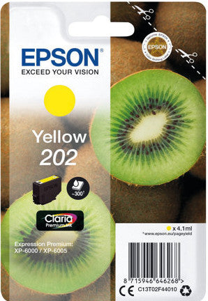 Epson Tintenpatrone C13T02F44010, Gelb, 4,1 ml – für Tintenstrahldrucker/Multifunktionsgeräte