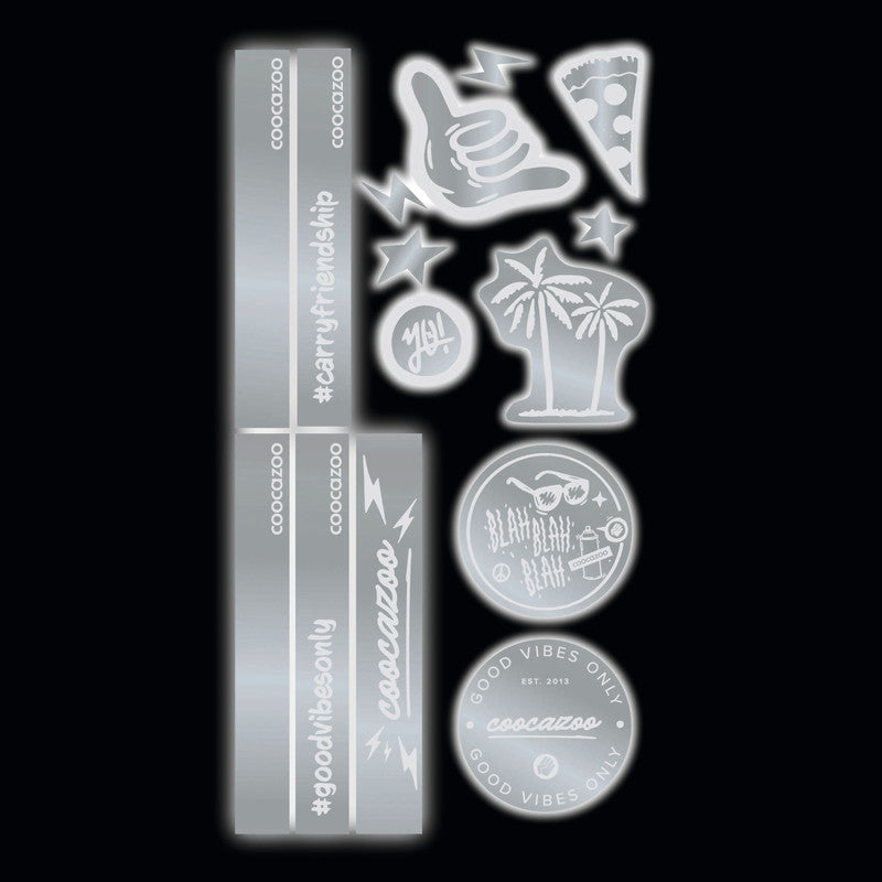 Coocazoo Reflektoren-Sticker – Silber