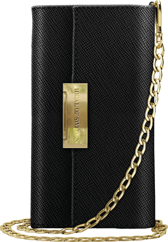 Ideal of Sweden – Booklet-Hülle Saffiano Schwarz – für Apple iPhone X/XS – Kunstleder – mit Kartenfach