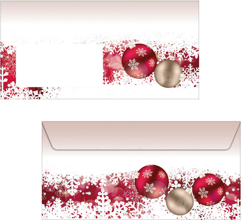 Sigel Weihnachts-Couvert C5/6, Frozen, mehrfarbig, Nassklebung, 90 g/m², mit Innendruck – 50 Stk.