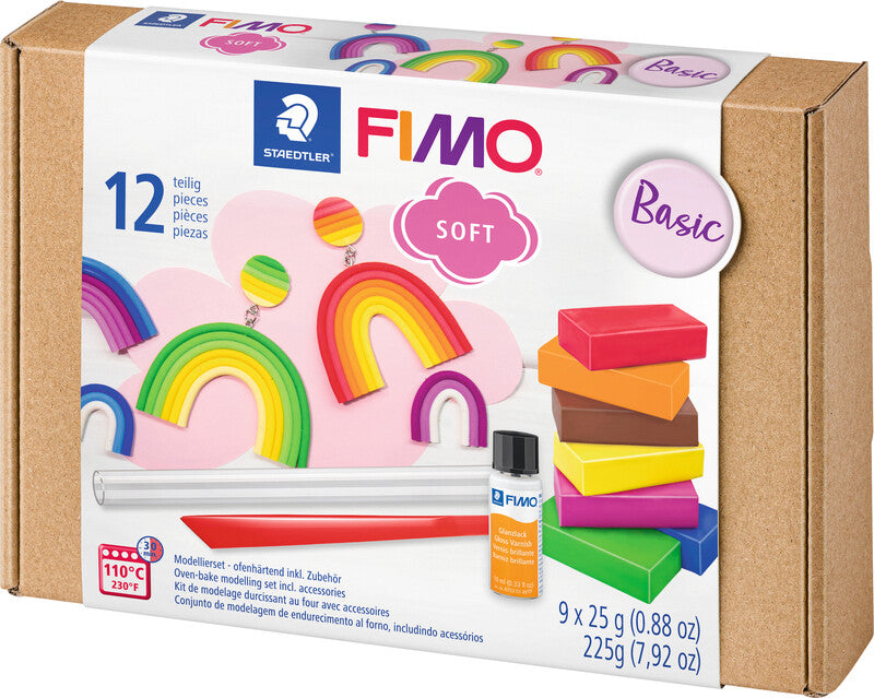 Staedtler Modelliermasse-Set – 12-teilig – 9 Halbblöcke à 25 g