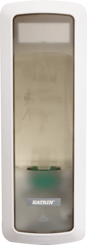Katrin Spender für Seife und Desinfektionsmittel, Touchfree, 500 ml, Kunststoff, Weiss