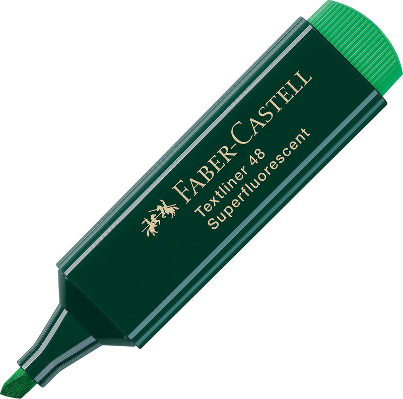 Faber-Castell Textmarker Grün – Keilspitze, 1–5 mm, nachfüllbar