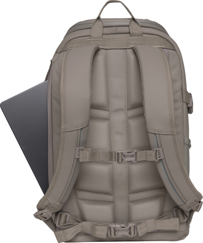 Beckmann Street Go – Notebook-Rucksack – für 16"-Notebook, 26 l, rPET, grau, USB-Buchse