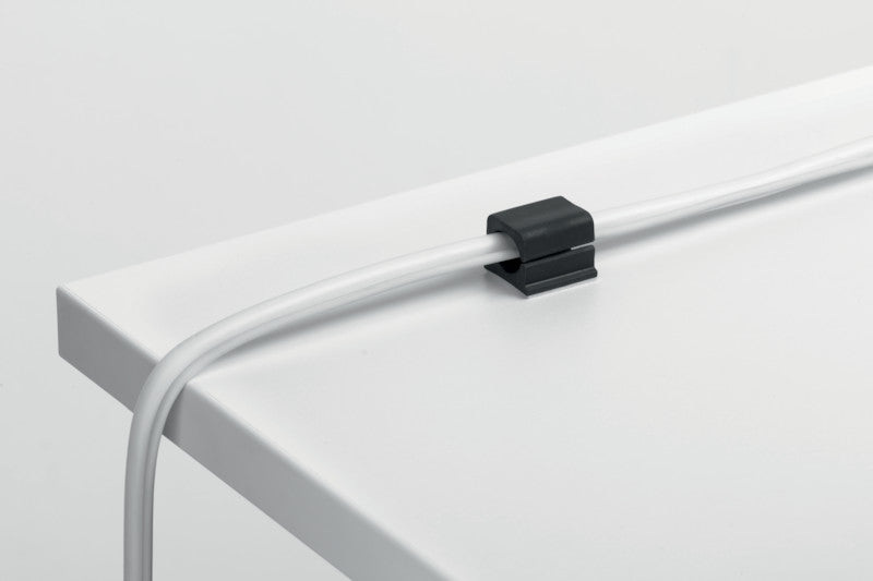 Durable Kabel-Clip Cavoline Pro – 25 × 25 × 20 mm, Kunststoff, Graphit, selbstklebend, 4er-Pack