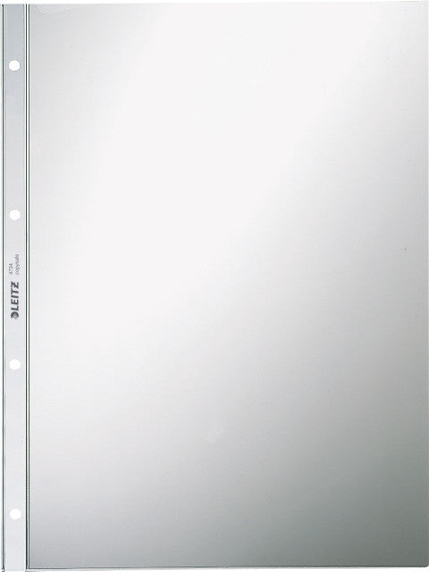 Leitz Sichtmappe A4 – transparent, Kunststoff, glänzend, 80 µm, 100er-Pack