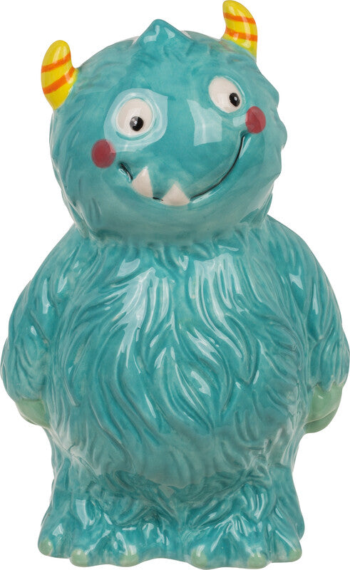 Out oft the blue Out of the Blue Spardose Monster – Keramik, blau – 11 × 17 × 11 cm
