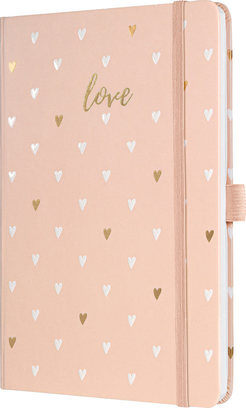 Sigel Notizbuch A5, liniert, Fadenheftung, Hardcover, 174 Seiten, perforiert, 80 g/m² – mehrfarbig