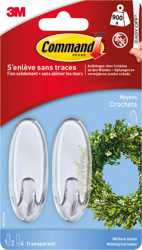 3M Klebehaken – Kunststoff, transparent