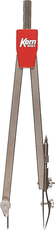 Kern Scola – Wandtafel-Zirkel – Schenkellänge 15 cm, Radius 20 cm, Messing, Silber
