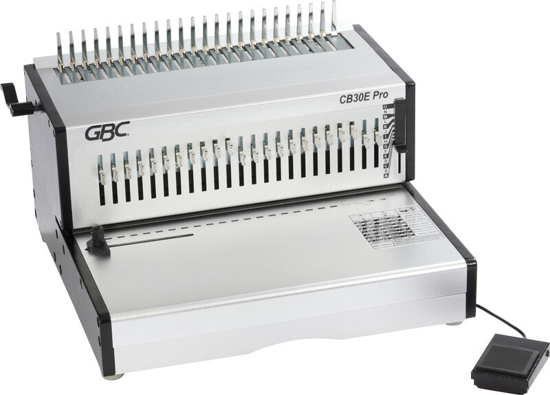 GBC CB30EPro Stanz- und Bindemaschine – Plastik- und Drahtbindung, für 21-Loch, A4, bis 30 Blatt