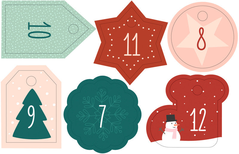 Folia Adventskalender-Set – 24 Beutel – 100 × 130 mm