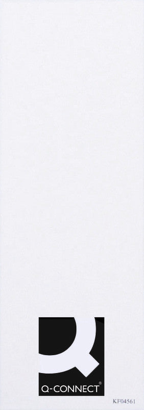Q-connect Rückenetiketten 51 × 145 mm – Rücken 70 mm – Weiss, Karton – 25er-Pack