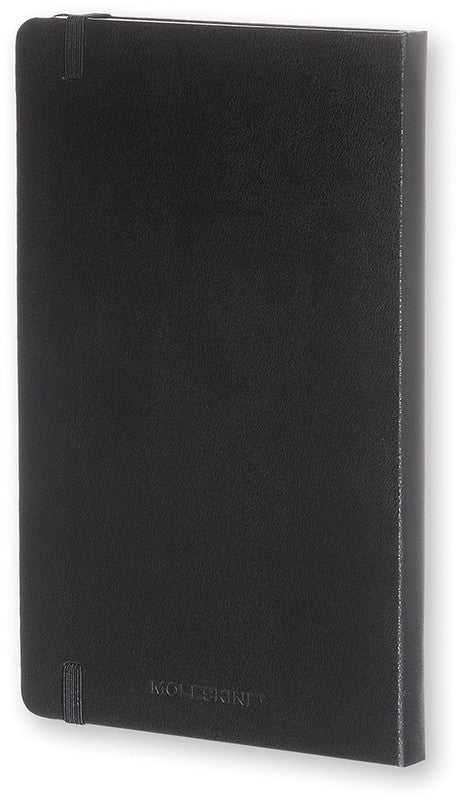 Moleskine Notizbuch, 130 × 210 mm, punktkariert, Leimbindung, Hardcover, 240 Seiten, 70 g/m² – schwarz