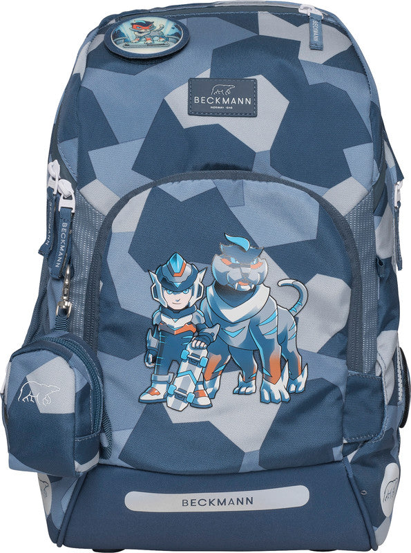 Beckmann Schulrucksack Active Air Flx – Tiger Race – 26,0×39,0×22,0 cm – Recycelte Materialien