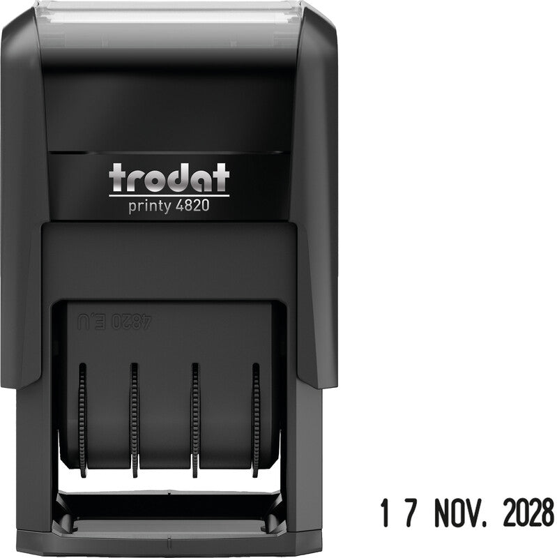 Trodat Motivstempel Printy – Motiv: Datum, selbstfärbend, Kunststoff