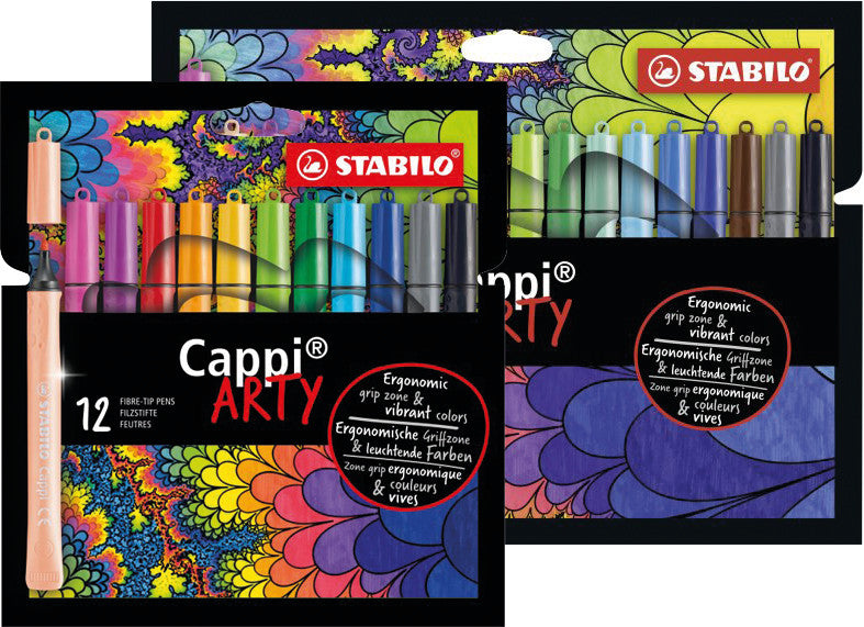 STABILO Filzstifte Cappi Arty, Strichbreite 1 mm, auswaschbar, 18 Farben