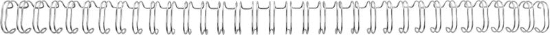 GBC Drahtbinderücken – Ø 12,5 mm, Silber, Draht – 100 Stk.
