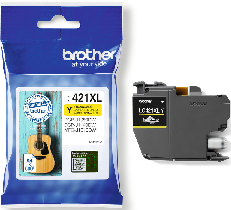 Brother Tintenpatrone, Gelb, 500 Seiten – für Inkjetdrucker/Multifunktionsgeräte