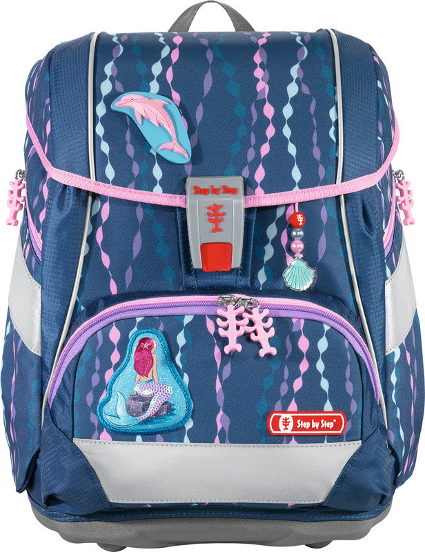 Step by Step Schulrucksack-Set 2in1 Plus – 6-teilig – Mermaid Bella – Recycelte Materialien