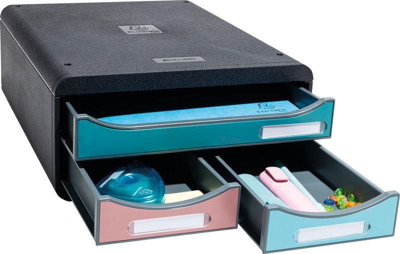 Exacompta Schubladenelement – für Formate bis A4+ – 278 × 130 × 347 mm