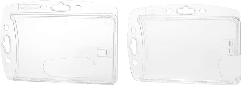 Durable Hartbox – 85 × 54 mm, transparent, für Betriebsausweise, 10er-Pack