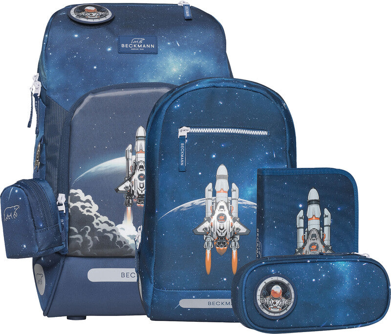Beckmann Schulrucksack Active Air Flx – 6-teilig – Space Mission – recyclingfähig