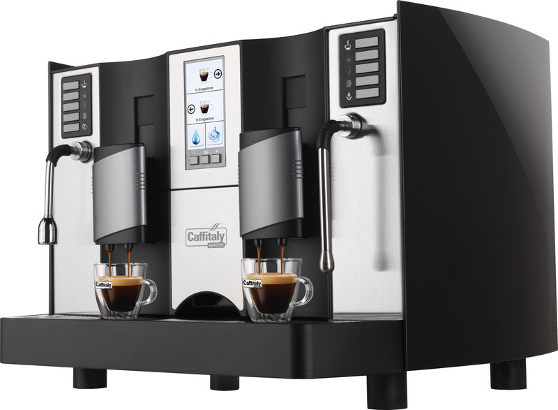 Chicco d'oro Chicco d’Oro S9001 Kapselmaschine – für Caffitaly-Kapseln, 4 l, Schwarz/Edelstahl