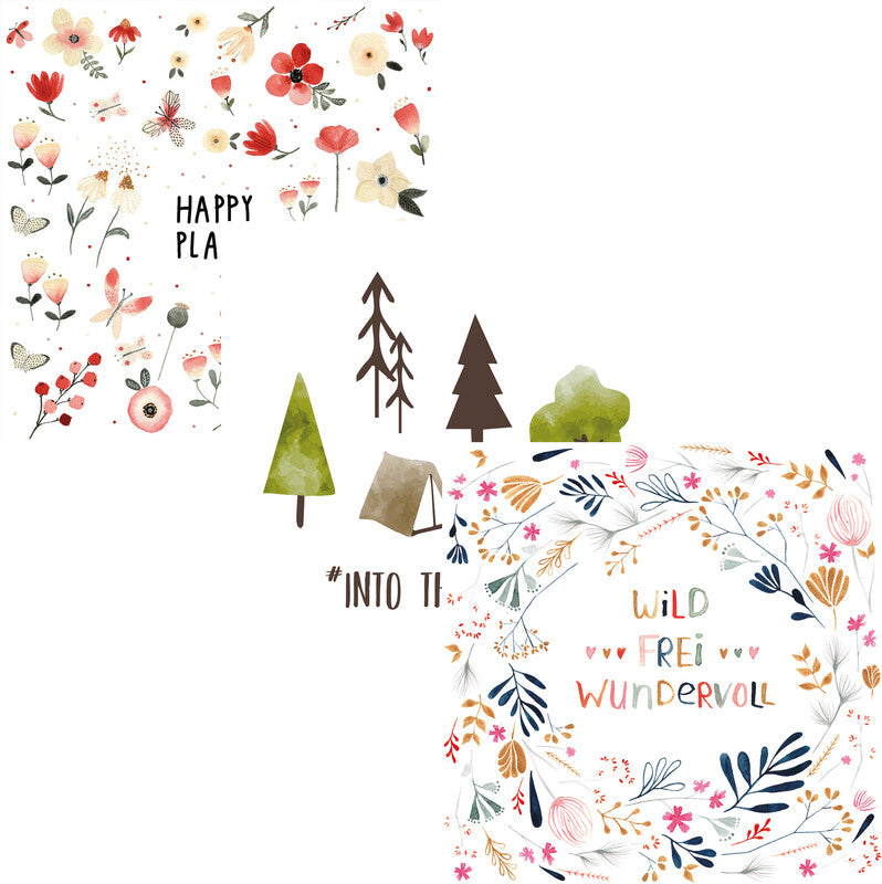Ppd Servietten Into the Wild – 33 × 33 cm – 3-lagig, Tissue – 20 Stk., FSC