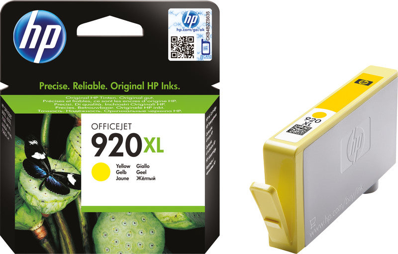 HP Tintenpatrone 920XL, Gelb, 700 Seiten – für OfficeJet 6000, OfficeJet 6500, OfficeJet 7000 und andere