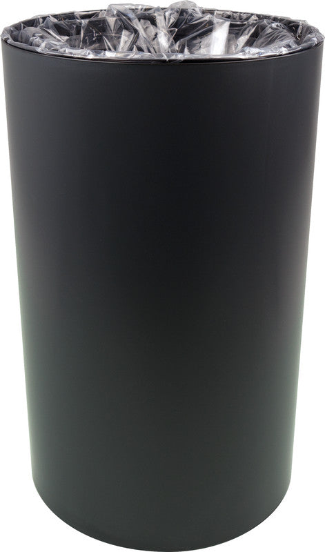 Helit Papierkorb the architect – 17 l – Kunststoff, schwarz – Ø 240 × H 405 mm