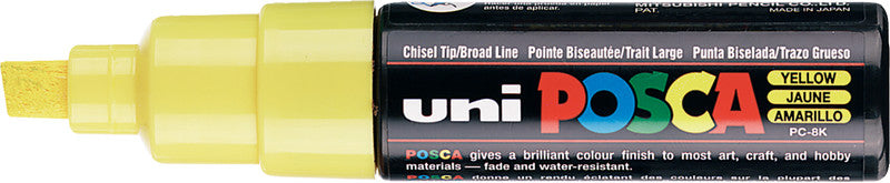 Uni-Ball Non-Permanent-Marker – Keilspitze 8 mm – Gelb
