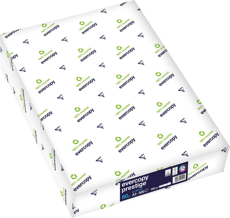 Clairefontaine Kopierpapier – A3, 80 g/m², weiss – für Inkjet/Laser/Kopierer – FSC – 500 Blatt