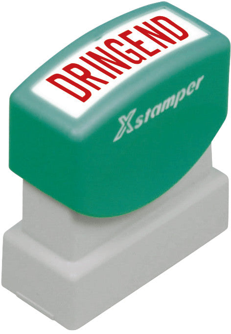 X-stamper Motivstempel – Motiv: Dringend, selbstfärbend, Kunststoff, 13 × 42 mm, Deutsch