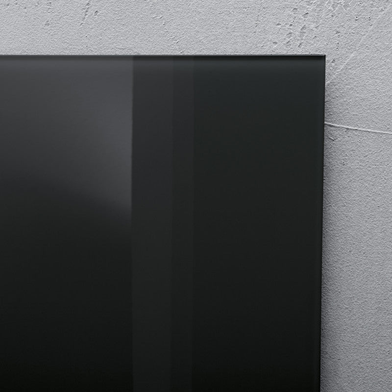 Sigel Whiteboard – 91 × 46 cm, Glas, magnetisch, Wandmontage, inkl. Magnete, Montagesatz