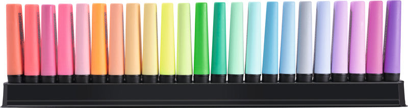 STABILO BOSS Original Textmarker Desktop Set 23 Farben – Keilspitze, 2–5 mm, nachfüllbar