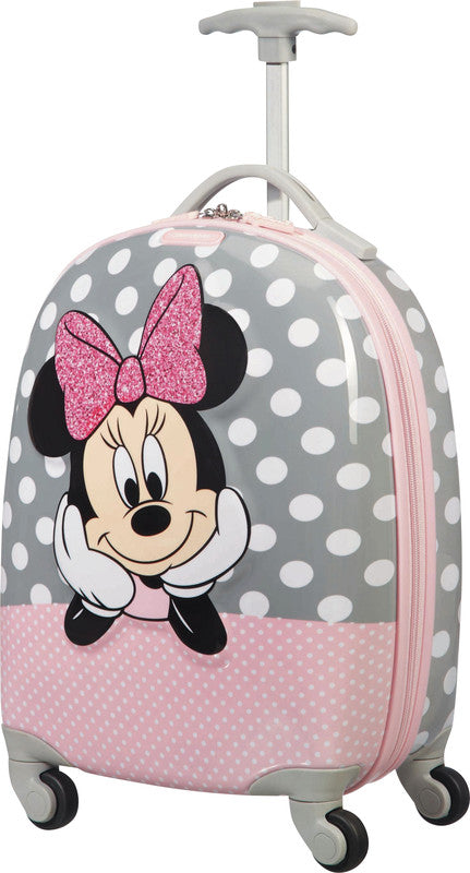 Samsonite Kindertrolley Handgepäck – 20,5 l, Hartschale PC/ABS, 4 Rollen, Minnie Glitter, 32 × 46,5 × 23 cm