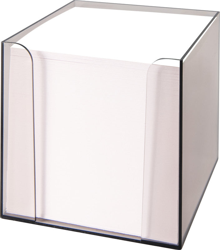 Folia Zettelbox – Kunststoff, Transparent, 95 × 95 mm