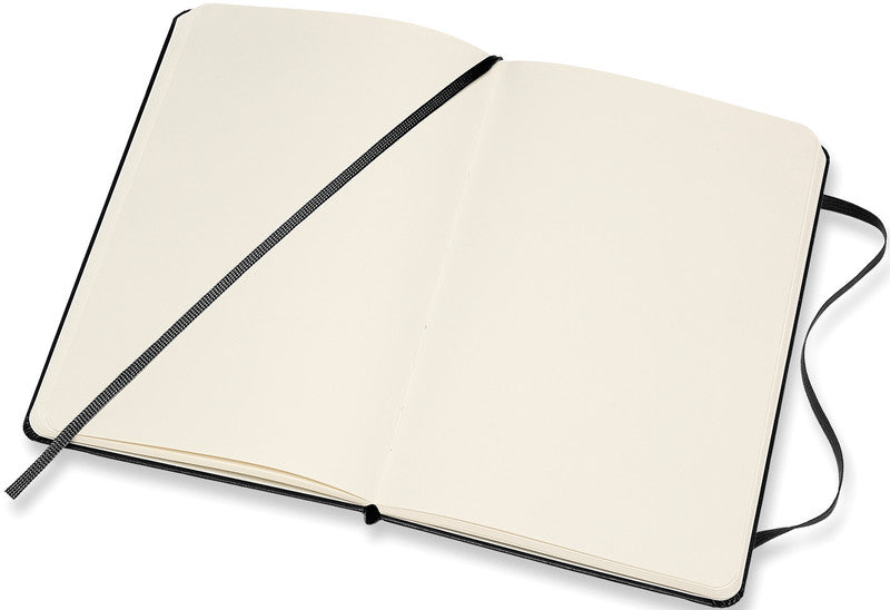 Moleskine Notizbuch Classic Collection, blanko, Leimbindung, Hardcover, 208 Seiten, 90 g/m² – schwarz