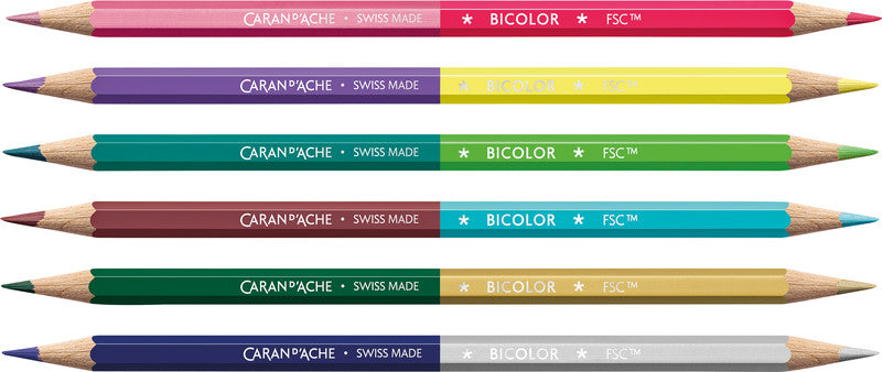Caran d-Ache Caran d'Ache Aquarellfarbstifte Claim your Style Limited Edition – 12 Farben, im Kartonetui, Ø 2,8 mm, FSC