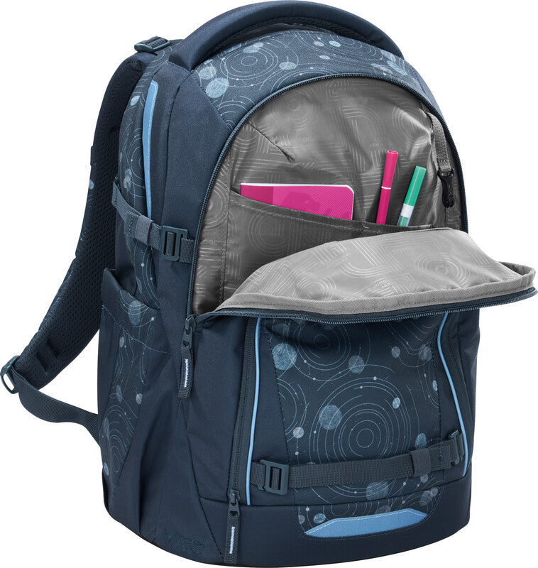 Coocazoo Rucksack Mate – Blue Orbit – 30 l, 30 × 46 × 23 cm – für Tablet- oder Notebook-Tasche 11″