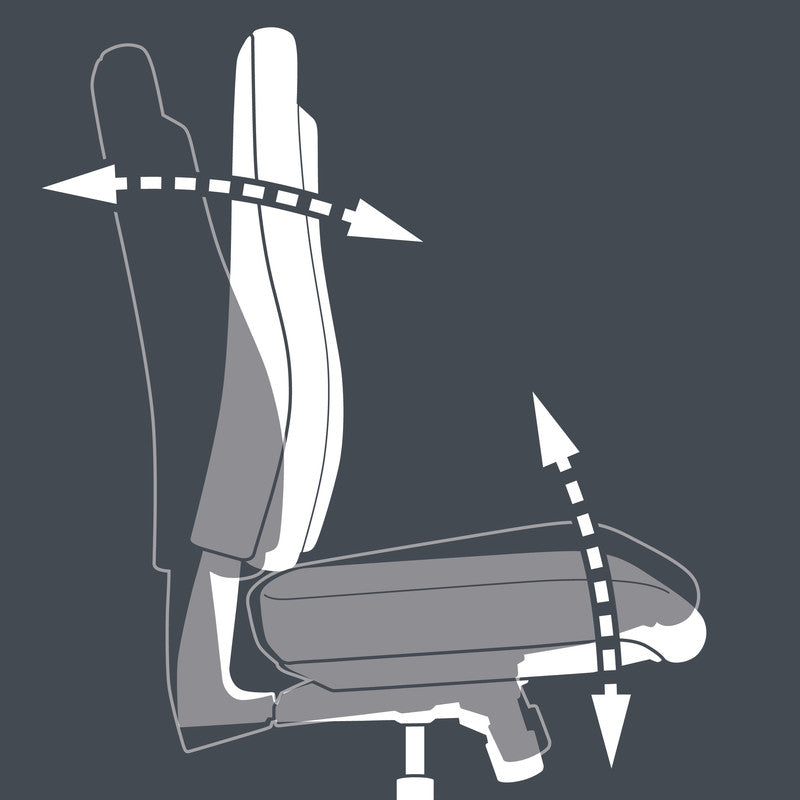 Topstar Bürostuhl Open Point Sy – Sitzhöhe 43–51 cm, 110 kg, blau