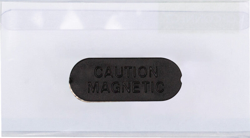 Q-Connect Namensschild – 75×40 mm, Kunststoff, transparent, mit Magnet, 25 Stk.