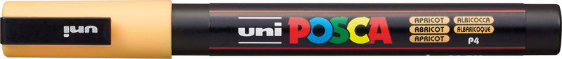 Uni-Ball Kreidemarker – Rund, 0,9–1,3 mm – Aprikose – für dunkles Papier
