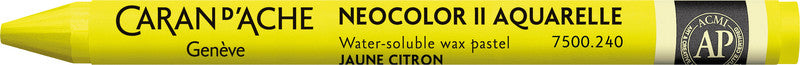 Caran d-Ache Caran d'Ache Neocolor II Aquarellfarbstift – Zitronengelb, Mine Ø 8,6 mm